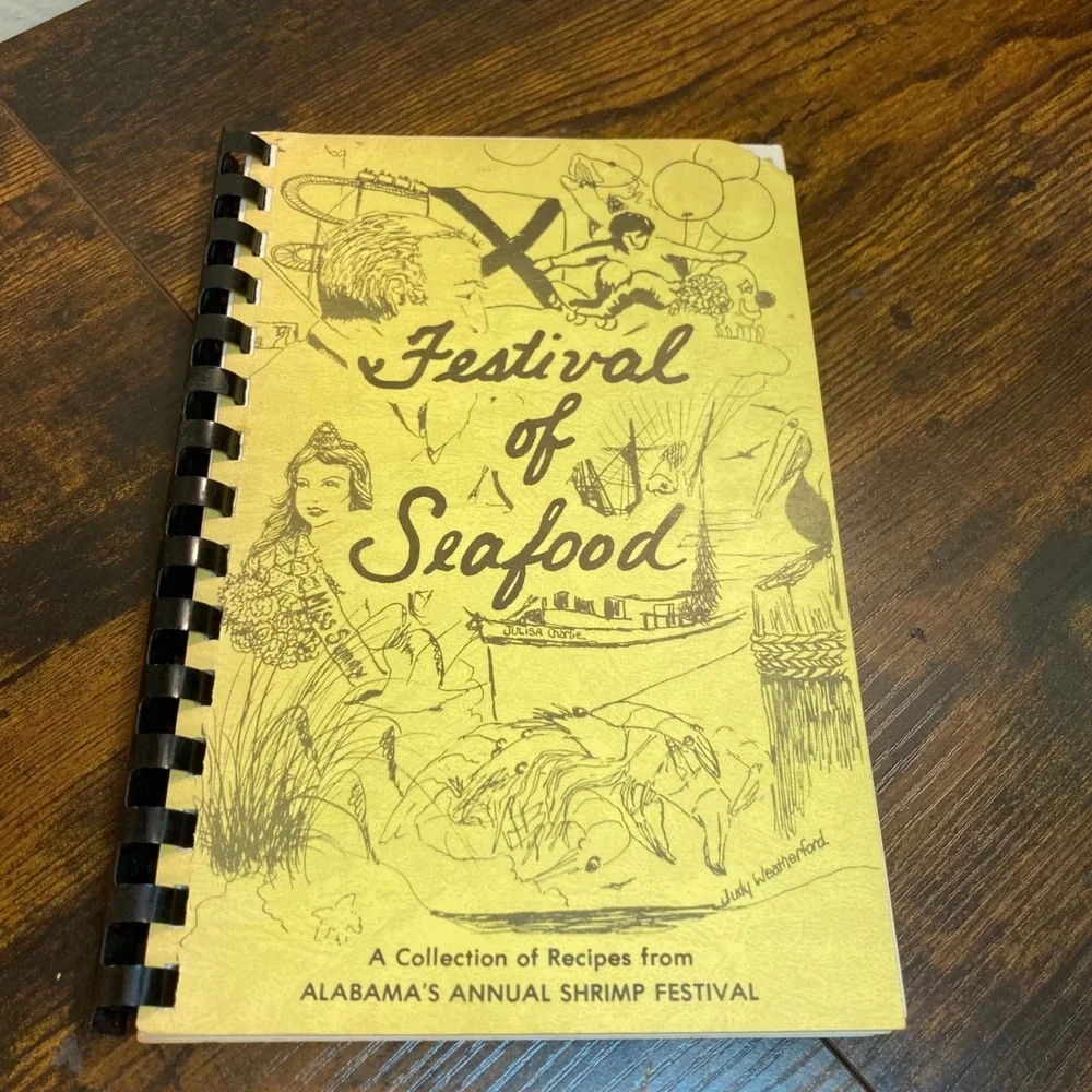 Festival of Seafood Cookbook Alabama Annual Shrimp Festival 1st Ed Vintage 1978